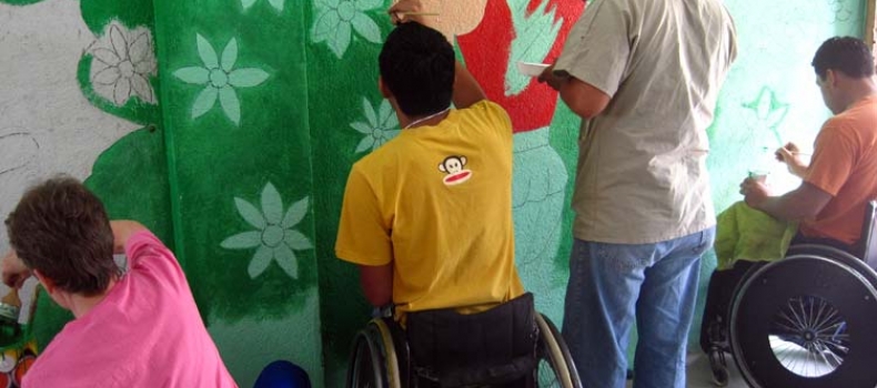 Volunteers Pitch in to Paint Special Education Classroom